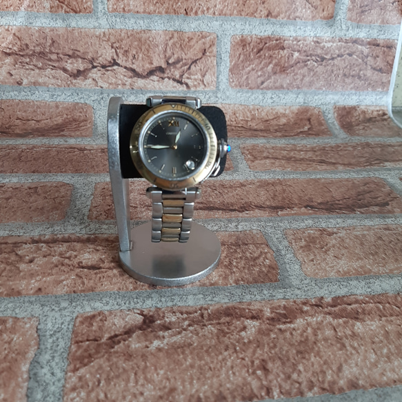 名入れ　刻印　ラッピング　ブラックスポンジ１本掛け腕時計スタンド　 7枚目の画像
