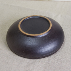 黒マットの平鉢(Φ17.5cm) 7枚目の画像