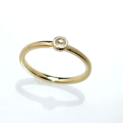 遺品整理 ローズゴールドリング 585 14K 14KGP】透かし彫り リーフ 高級 小粒 ジルコン ローズゴールド