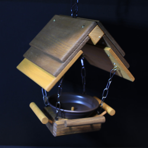 ことりのカフェ バードフィーダー 4本吊り 屋根巾18cm 中サイズ 各色
