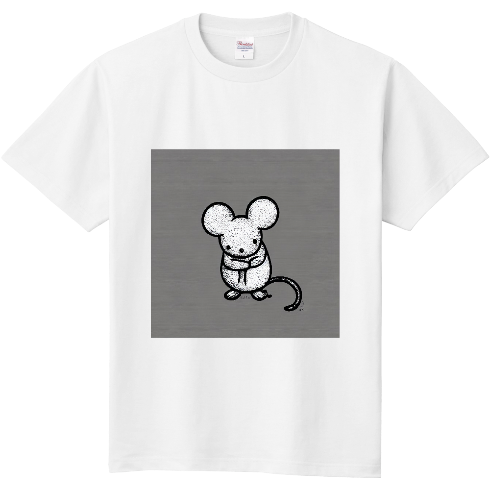 ねずみ Tシャツ Tシャツ W24 通販 15655281｜Creema(クリーマ)