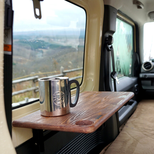 新型ジムニー 車種専用 折り畳み式サイドテーブル JIMNY刻印(W 新型ジムニー 車種専用 折り畳み式サイドテーブル JIMNY刻印(W