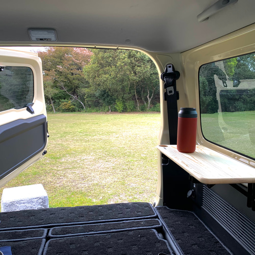 新型ジムニー 車種専用 折り畳み式サイドテーブル JIMNY刻印 (N 新型ジムニー 車種専用 折り畳み式サイドテーブル JIMNY刻印 (N