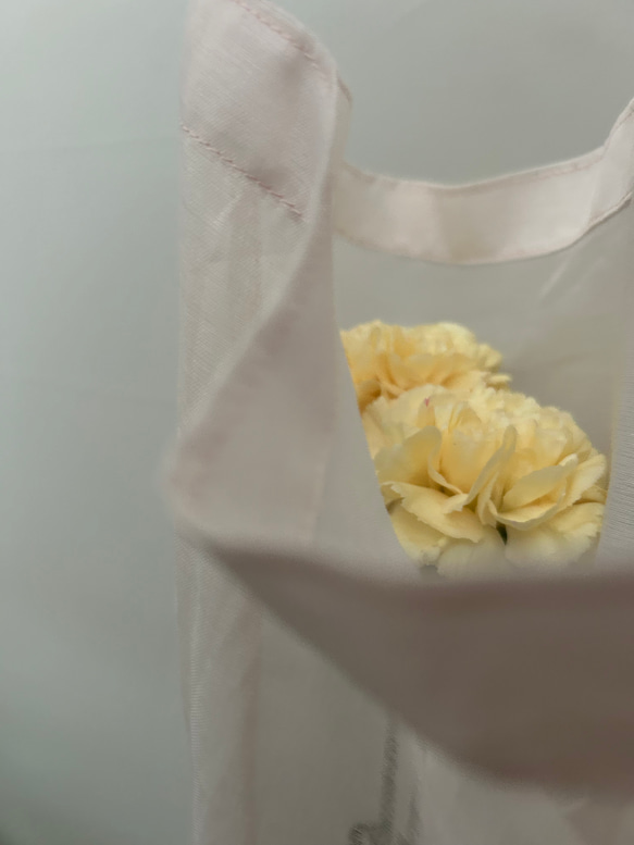 Flower bag フラワーエコバッグ / オーガンジー　新色追加 19枚目の画像