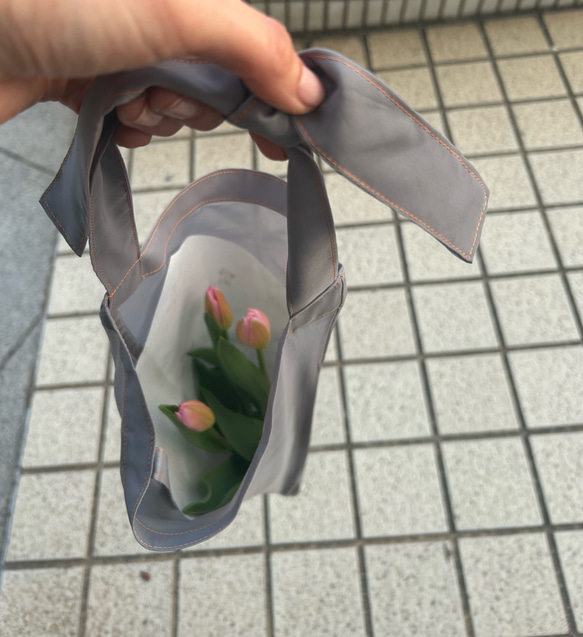 Flower bag フラワーエコバッグ / オーガンジー　新色追加 1枚目の画像