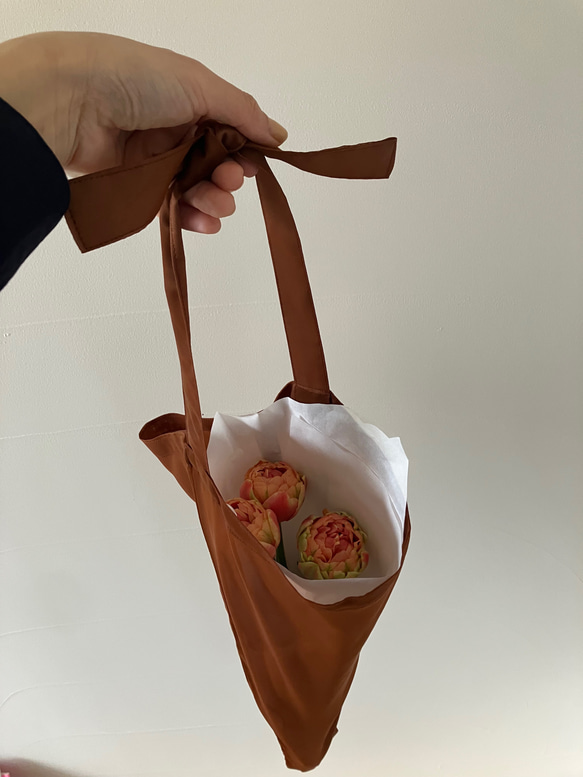 Flower bag フラワーエコバッグ / オーガンジー　新色追加 11枚目の画像