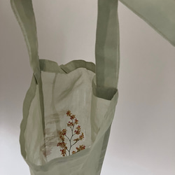 Flower bag フラワーエコバッグ / オーガンジー　新色追加 17枚目の画像