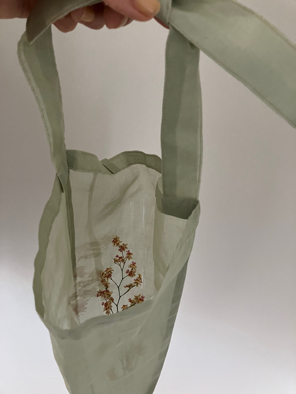 Flower bag フラワーエコバッグ / オーガンジー　新色追加 17枚目の画像