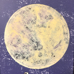 月の光　青。アートポスター イラスト A4/B4/A3 4枚目の画像