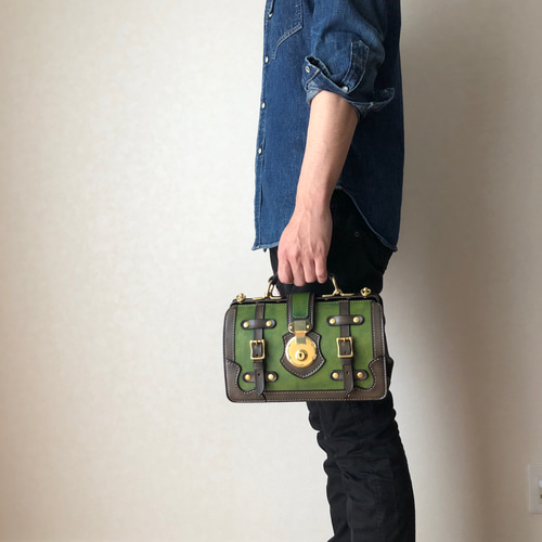 送料無料】 本革 革鞄 ミニ ダレスバッグ 2wayバッグ ALMA（アルマ