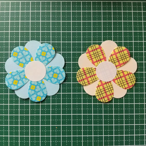 クラフトパンチ壁面飾り#609 アレンジ花 和柄花びら 10枚 その他素材