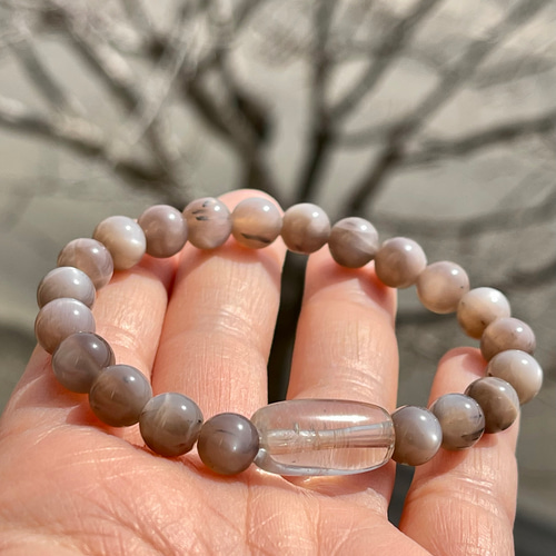 ヒマラヤ産シルバーサンムーンストーン&ガウリシャンカール産