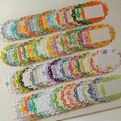 クラフトパンチ#1425☆矢印50枚 (柄MIX) フレークシール シール Y.I