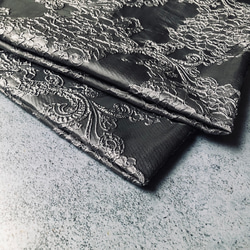 Flat Bag   Metal Gray  軽いバッグ　旅行　光沢の美しい上質な布帛　グレー　シルバー 10枚目の画像