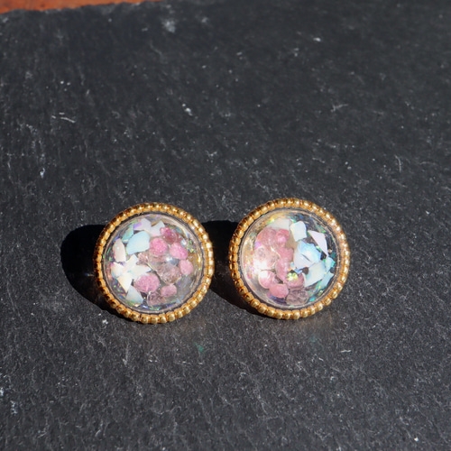 ピンク トルマリン オパール 【石のきもち】 【10月誕生石】 ゴールド