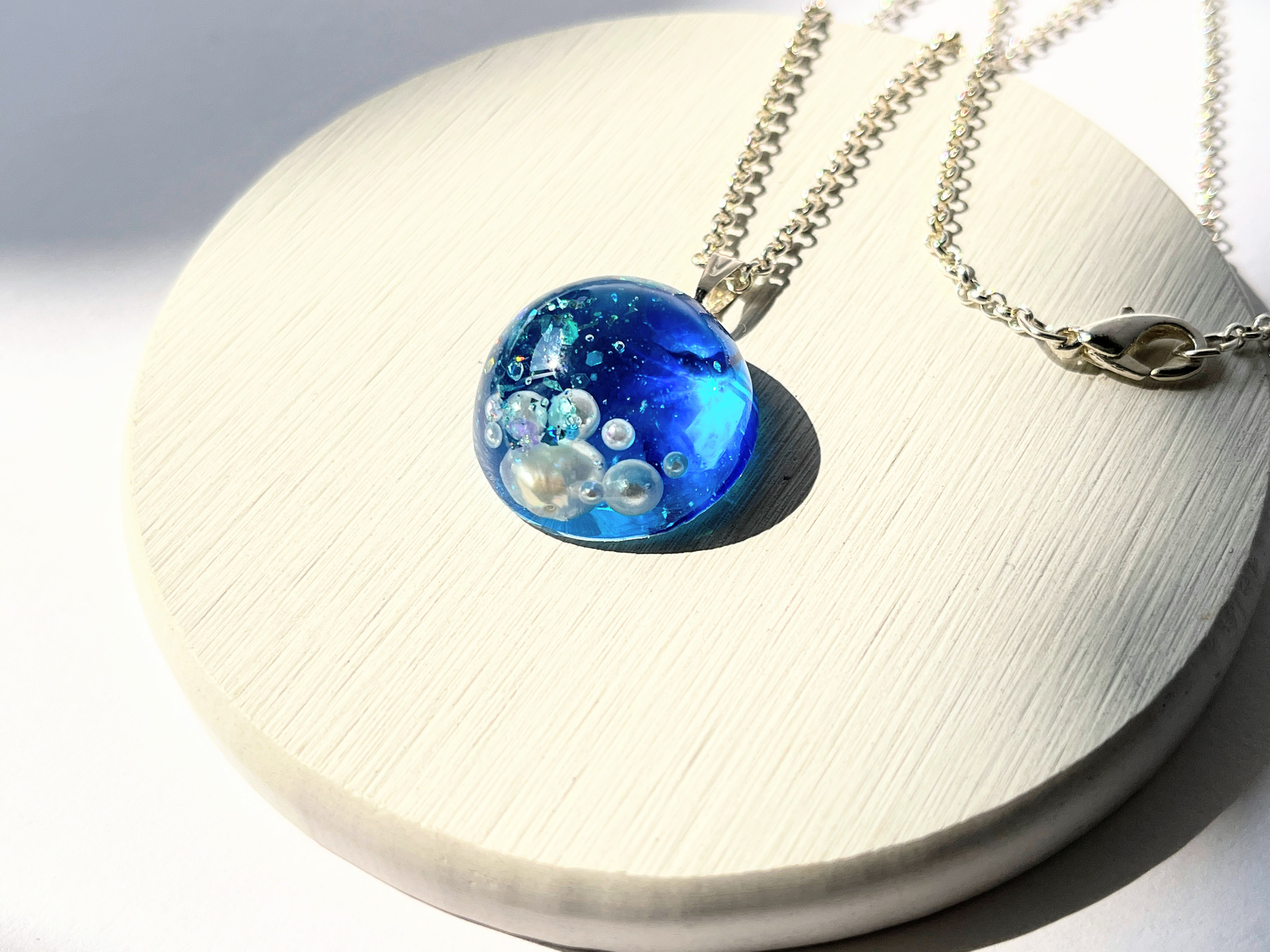 【1305】K☆　レジン　ネックレス　ペンダント　ハンドメイド