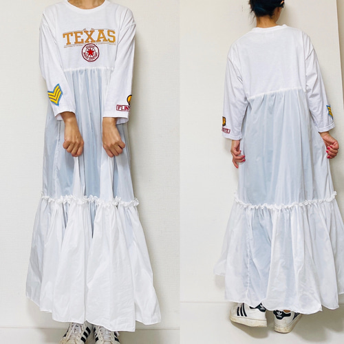 90年代ヴィンテージtシャツリメイクワンピ ワンピース Concept