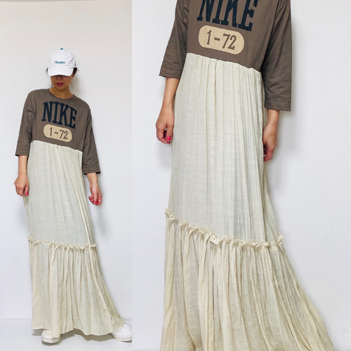 90年代ヴィンテージtシャツリメイクワンピ ワンピース Concept