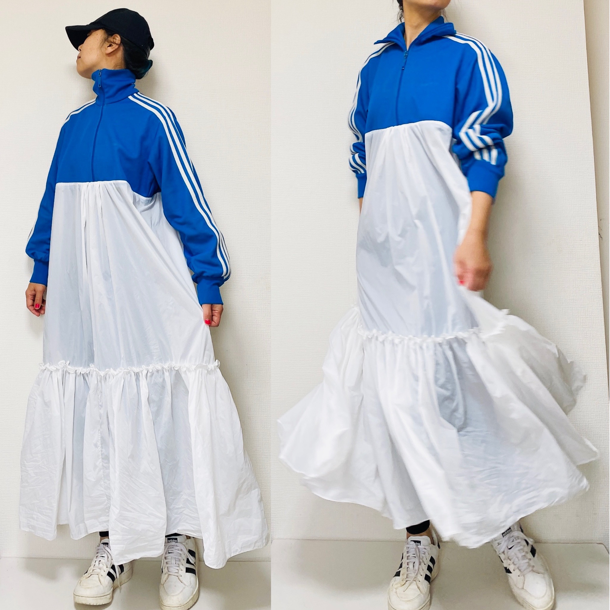 トラックジャケットリメイクワンピ ワンピース Concept store 通販