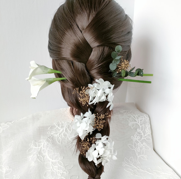 .〜* 結婚式×カラーリリィの髪飾り *〜. 2枚目の画像