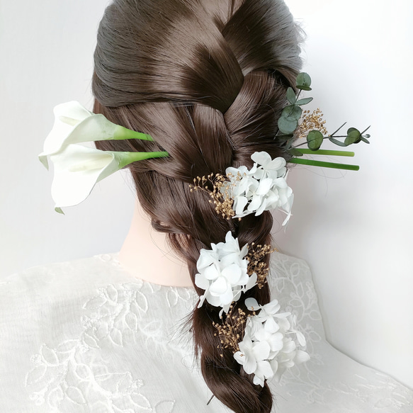 .〜* 結婚式×カラーリリィの髪飾り *〜. 1枚目の画像