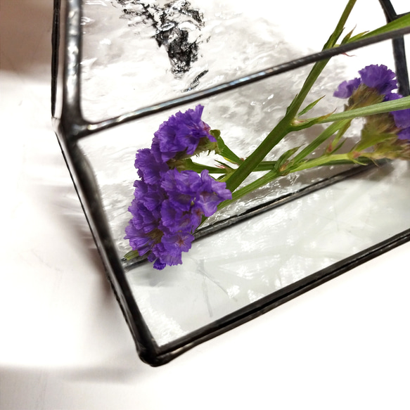テラリウム　壁掛け　置物　インテリア雑貨　ステンドグラス　サボテン　多肉植物用　送料無料 5枚目の画像