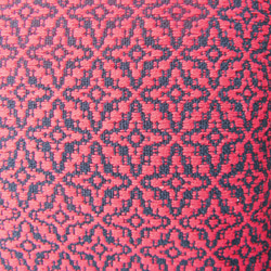 Sale　北欧柄手織りシルククッションカバー　ローシルク　オーバーショット織り 5枚目の画像