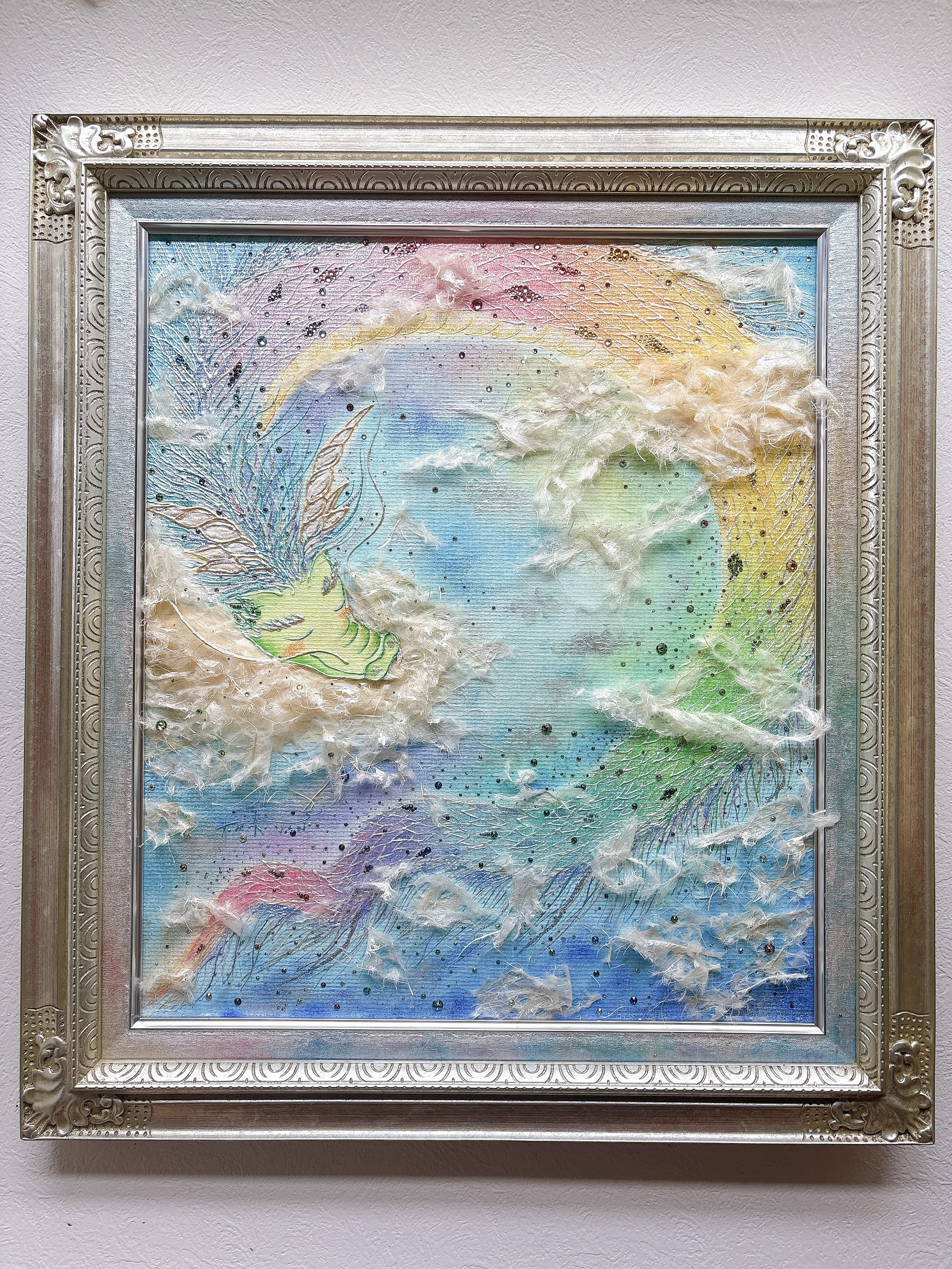 ヒーリング/癒し/パステル画/青/ ヒーリング/癒し/パステル画/青/