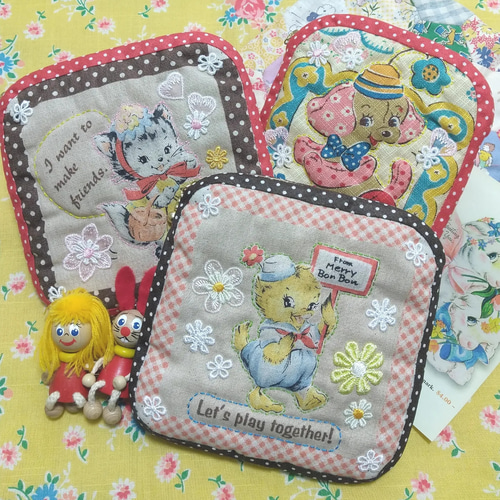 ヴィンテージなメリーボンボンのひよこちゃんふわふわポーチ✨ ポーチ