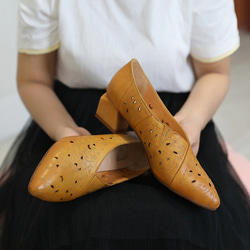 柔らかい牛革 パンプス ローヒール メリージェーン靴 レディース 靴 本革 パンプスレディース ローヒールパンプス 15枚目の画像