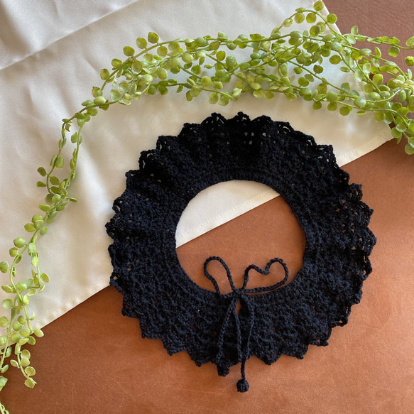 つけ襟 手編み レース編み ハンドメイド その他ファッション雑貨