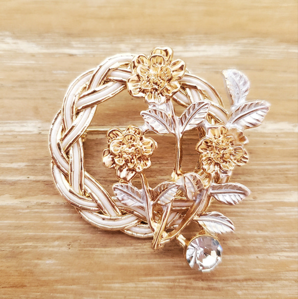 champêtre』故郷の花々 水引 ブローチ 花 ブローチ Cocoro wo Comete