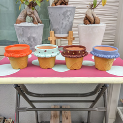 アイスクリーム風リメイク植木鉢【全７種類】 3枚目の画像