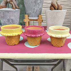 アイスクリーム風リメイク植木鉢【全７種類】 2枚目の画像