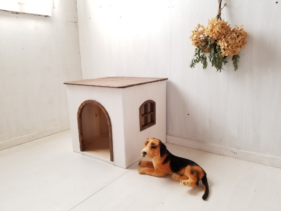 中古 家具 木工 木製 猫家具 ドッグハウス 犬小屋 ナチュラルウッド