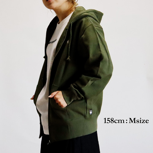 再出品/限定色】LATTEフルジップパーカー（ライトオリーブ） パーカー