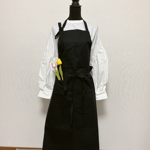 aromahanaエプロン２枚 カフェ風2WAYエプロン エプロン cotton 通販 15658581｜Creema