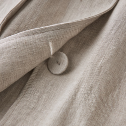 春新作☆リネン100%☆ロングスプリングコート☆生成り C-28W 8枚目の画像