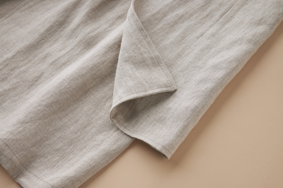 春新作☆リネン100%☆ロングスプリングコート☆生成り C-28W 12枚目の画像
