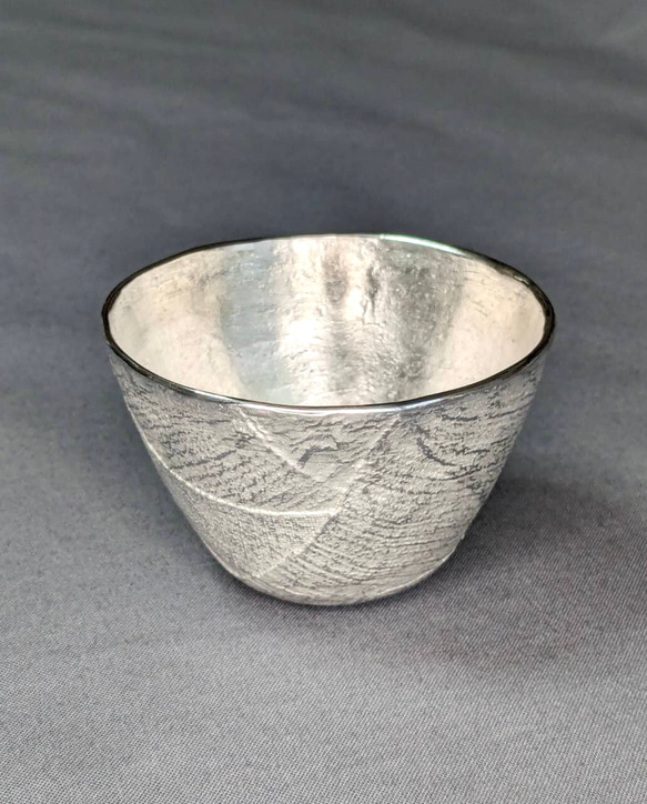 錫製ぐい呑　『重ーkasane ー』 2枚目の画像