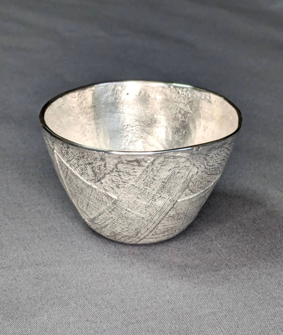 錫製ぐい呑　『重ーkasane ー』 1枚目の画像