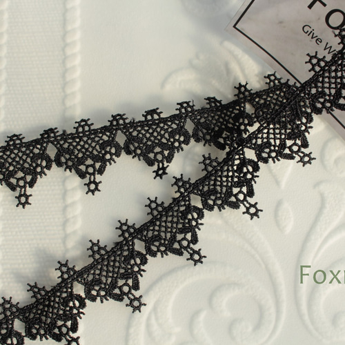 ケミカルレース 1m 格子 黒 (LKS281BKEH00) レース Foxmama 通販 ケミカルレース 1m 格子 黒 (LKS281BKEH00) レース Foxmama 通販