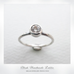 〚 minimalist 〛sv925 simple 4.2mm cz ring 3枚目の画像