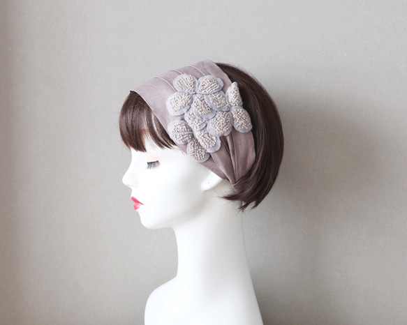 再販◆紫陽花の花びらヘアバンド（sumire）<hairband270> 4枚目の画像