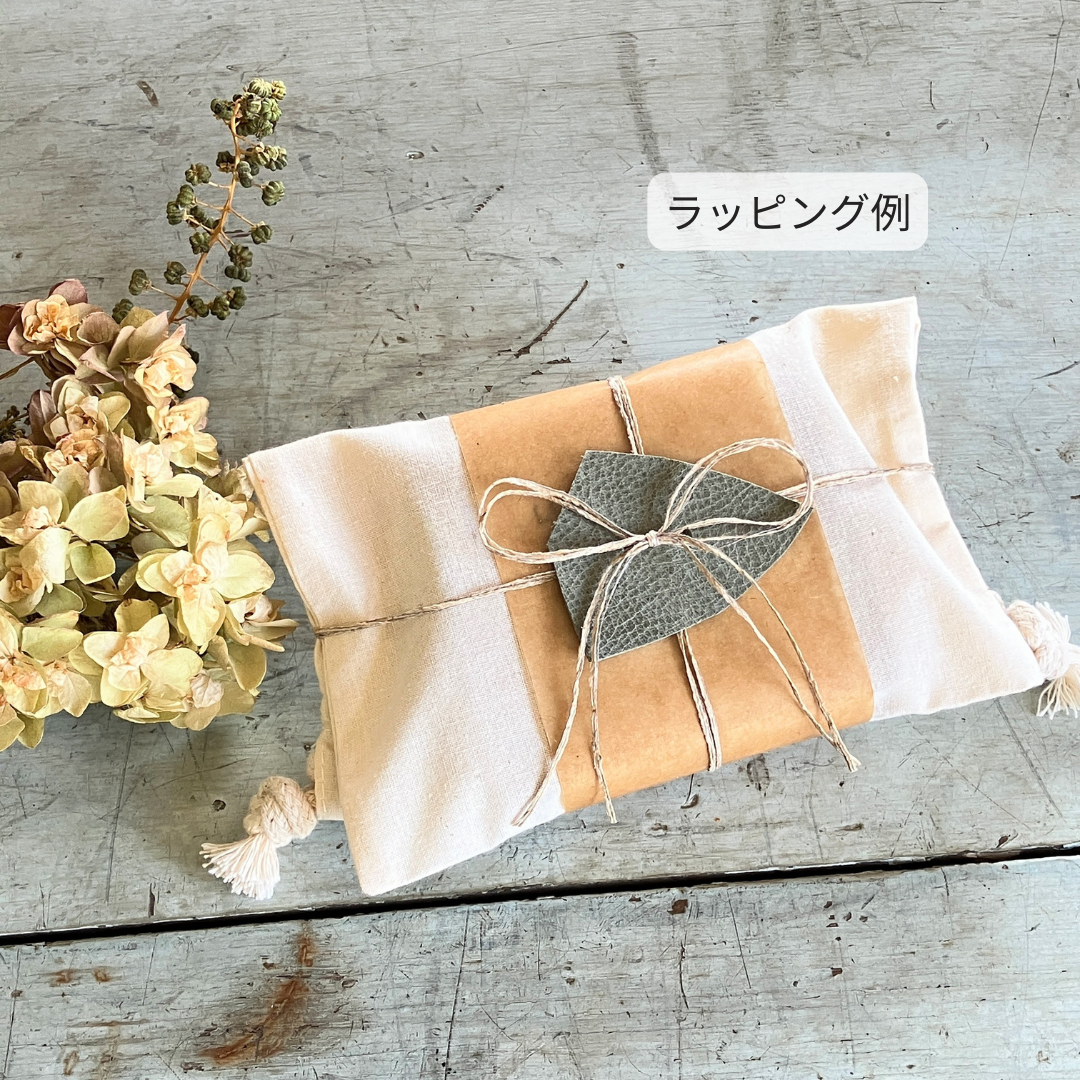 【手縫い二つ折り革財布】L字ファスナー小銭入れナチュラルブラウンシンプル・ナチュラルなヌメ革・ギフト・レディース・メンズ