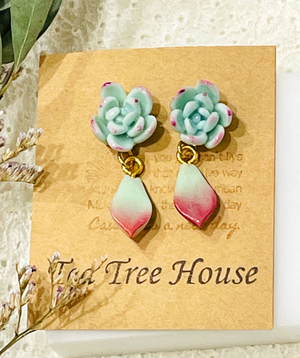 樹脂粘土 多肉 チャーム 樹脂粘土 多肉 チャーム 🌱おうち習い事アプリ『ミルーム