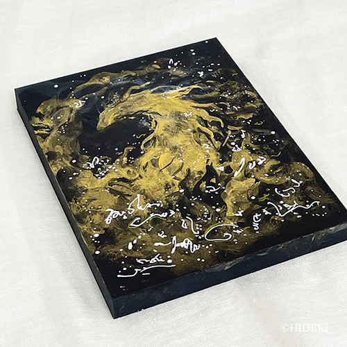 龍神-金龍の絵 アクリル画原画 絵画 HIDEKI 通販｜Creema
