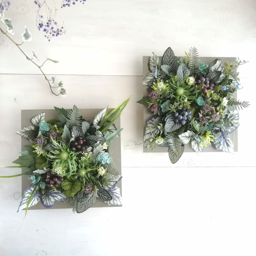 フェイクグリーンの壁飾り　ウォールグリーン　壁掛け　造花　観葉植物　グリーン 造花 人工観葉植物 壁掛け 北欧風 ウォールグリーン 壁面緑化