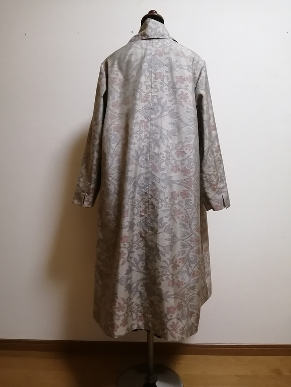 SOLD　着物リメイク　フレアーコート　大島紬 