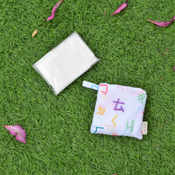 台湾レトロなエコバッグ【ボポモフォ柄】　コンビニサイズ　防水布　レトロ柄　折り畳み簡単　買い物袋　SDGS 8枚目の画像